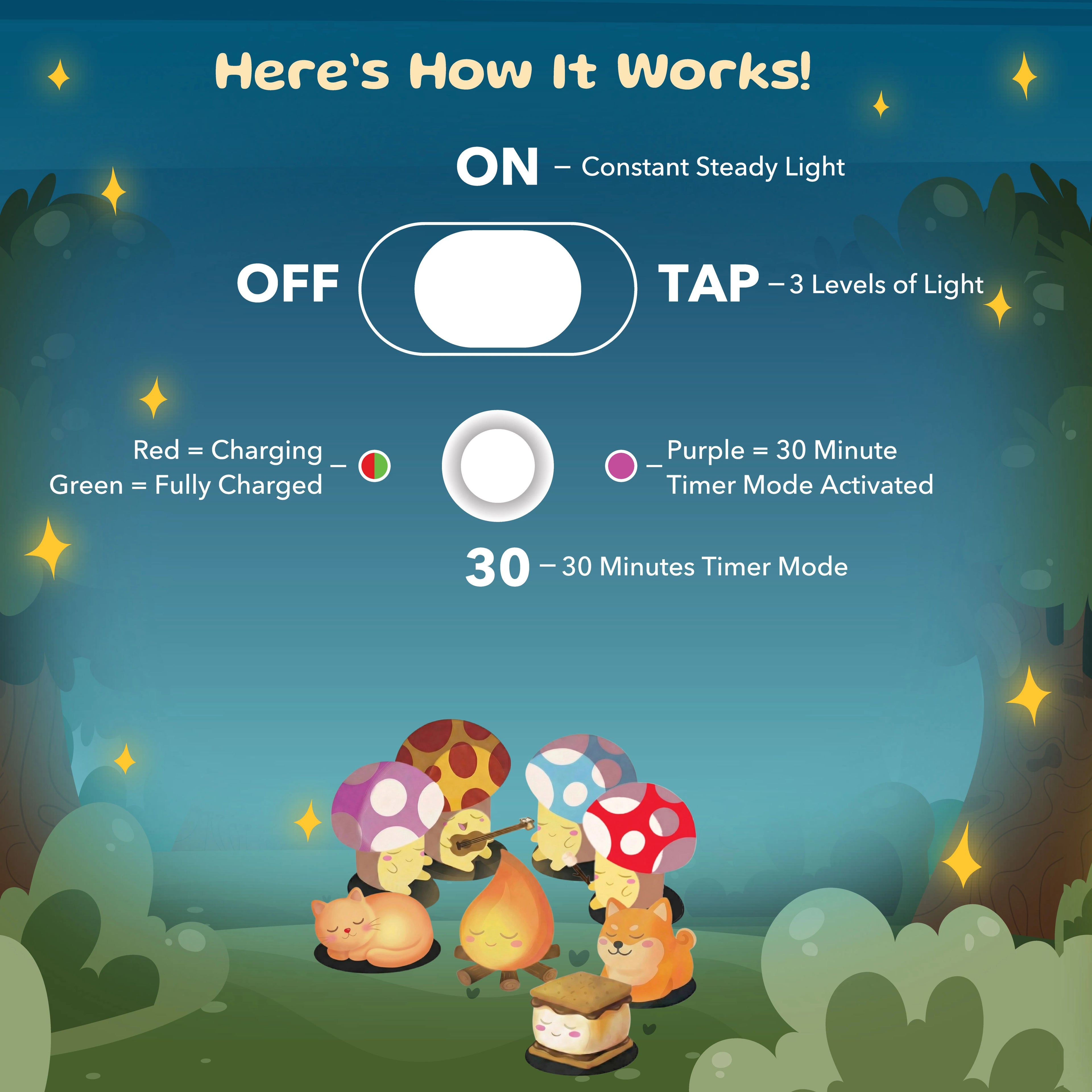 Mushi Ambient Mushroom Light